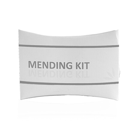 World Amenities Bulk Mending Kit |500 Count | Kit Includes 6 Colored Threads (Black, White, Grey, Navy, Brown, Pink), 1 Needle, 2 Buttons and 1 Safety pin| Individually Boxed Guest Hotel Amenities